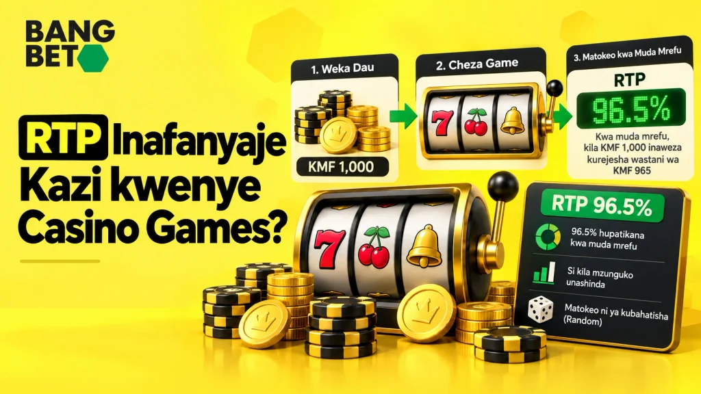 rtp-inafanyaje-kazi-kwenye-casino-games Hatua tatu za jinsi RTP inavyofanya kazi kwenye michezo ya casino kuanzia kuweka dau hadi matokeo ya muda mrefu.
