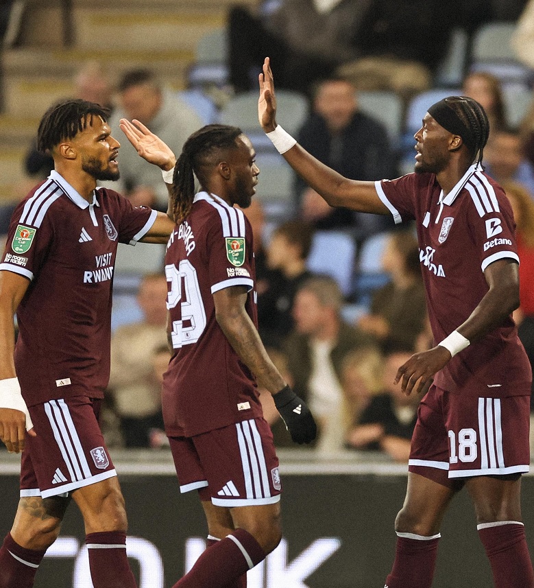 Coventry 1-3 Aston Villa: Abraham Double Sends Villa Through in EFL Cup