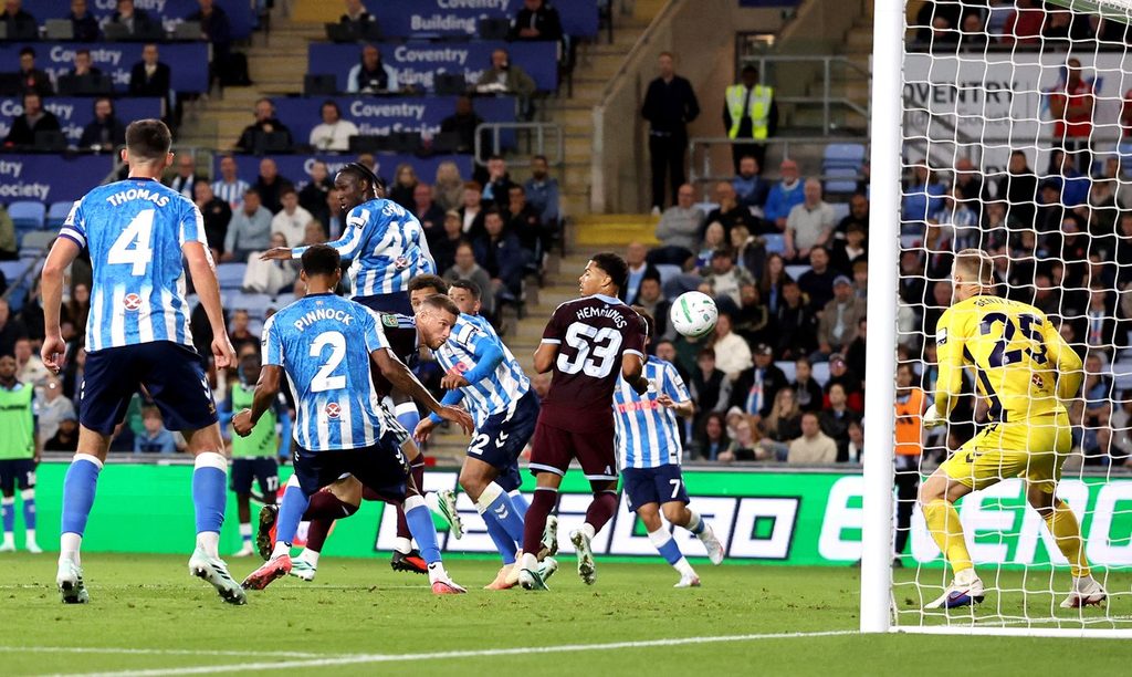 Coventry 1-3 Aston Villa: Abraham Double Sends Villa Through in EFL Cup