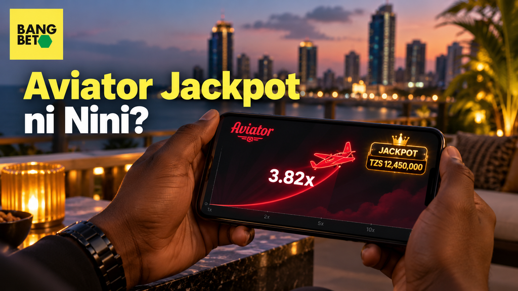 Jinsi ya Kucheza Aviator Jackpot Kupitia Simu ya Mkononi Mikono ikishika simu mahiri inayoonyesha kiwango cha Aviator Jackpot na vizidishi vyake wakati wa mchezo