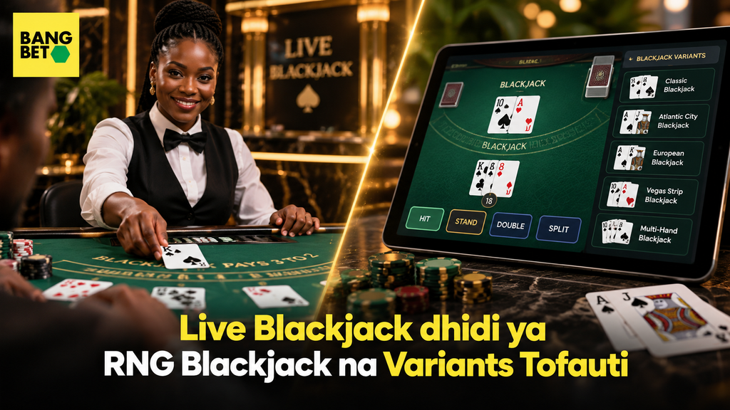 Tofauti ya Live Blackjack na RNG Blackjack Pamoja na Aina Zake
