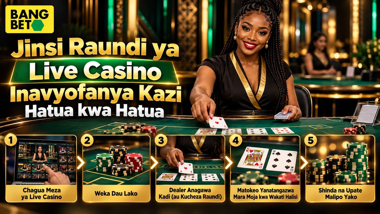 insi Raundi ya Live Casino Inavyofanya Kazi Hatua kwa Hatua