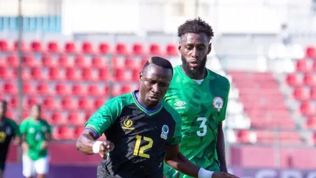 Mchezaji wa Taifa Stars Akipambana Uwanjani Dhidi ya Madagascar AFCON 2027