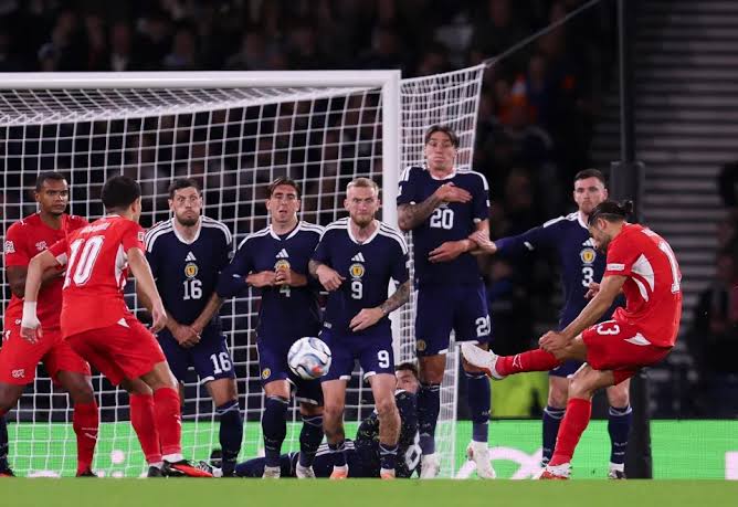 Switzerland Cruise Past 10-Man Scotland 3-0 in UEFA Nations League