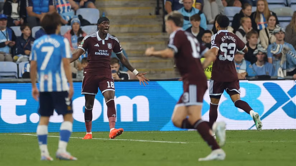 Coventry 1-3 Aston Villa: Abraham Double Sends Villa Through in EFL Cup