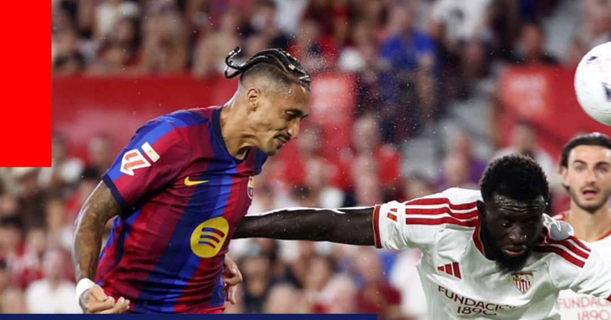 Raphinha Hat-Trick Inspires Barcelona to 3-1 Comeback Win Over Sevilla