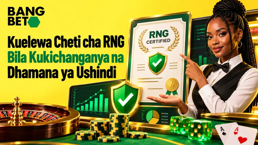 Kuelewa Cheti cha RNG Bila Kukichanganya na Dhamana ya Ushindi