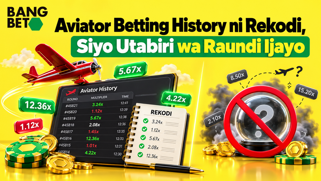 Aviator Betting History ni Rekodi na Sio Utabiri