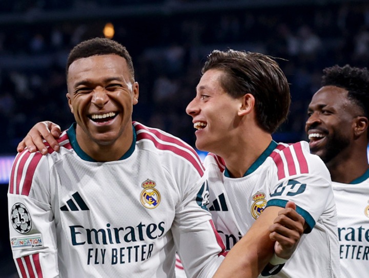Kylian Mbappe na Arda Guler Furaha ya Usiku wa Mabingwa