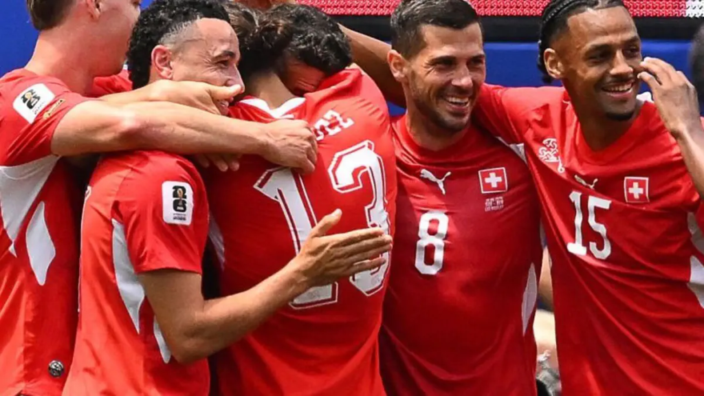 Switzerland celebrates a 4-1 victory over Bosnia and Herzegovina in the FIFA World Cup 2026.