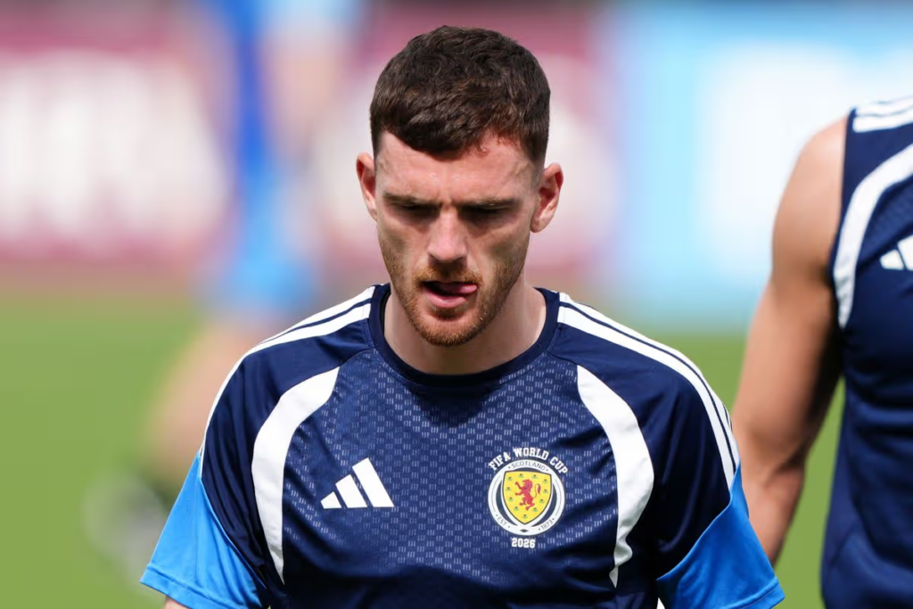 Scotland player applauding supporters