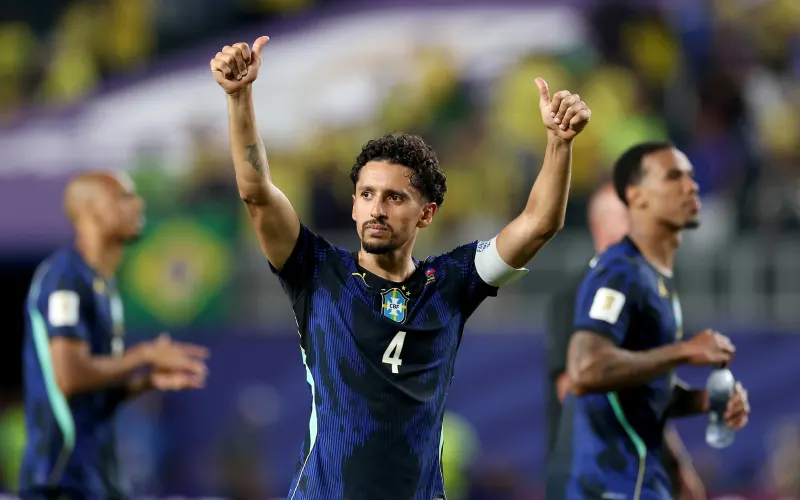 the player raise his hands  during match