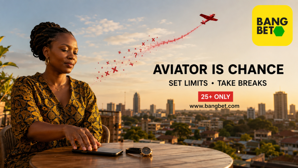 Ugandan woman taking a break from Aviator play in Kampala.