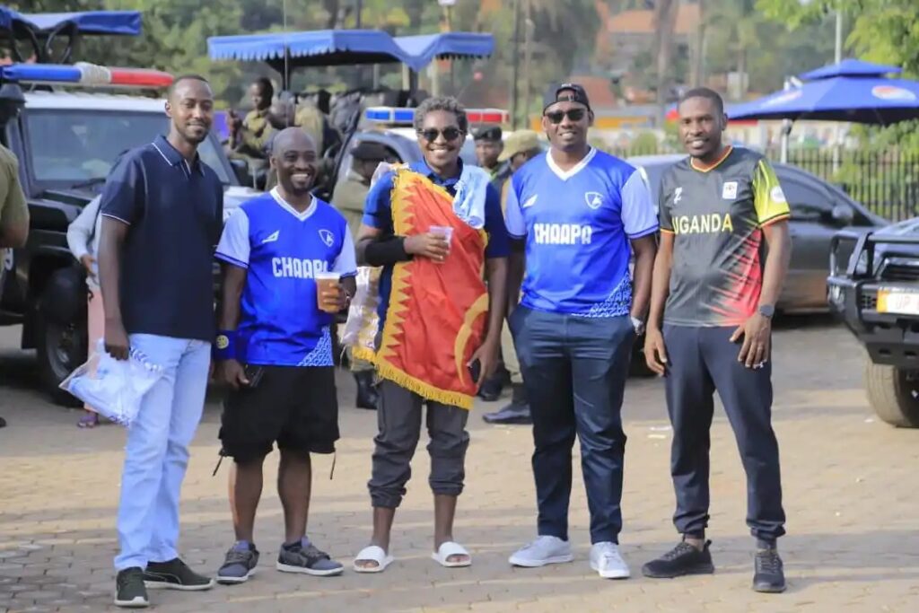 A group of Mbarara High old students gathered together ahead of their departure.