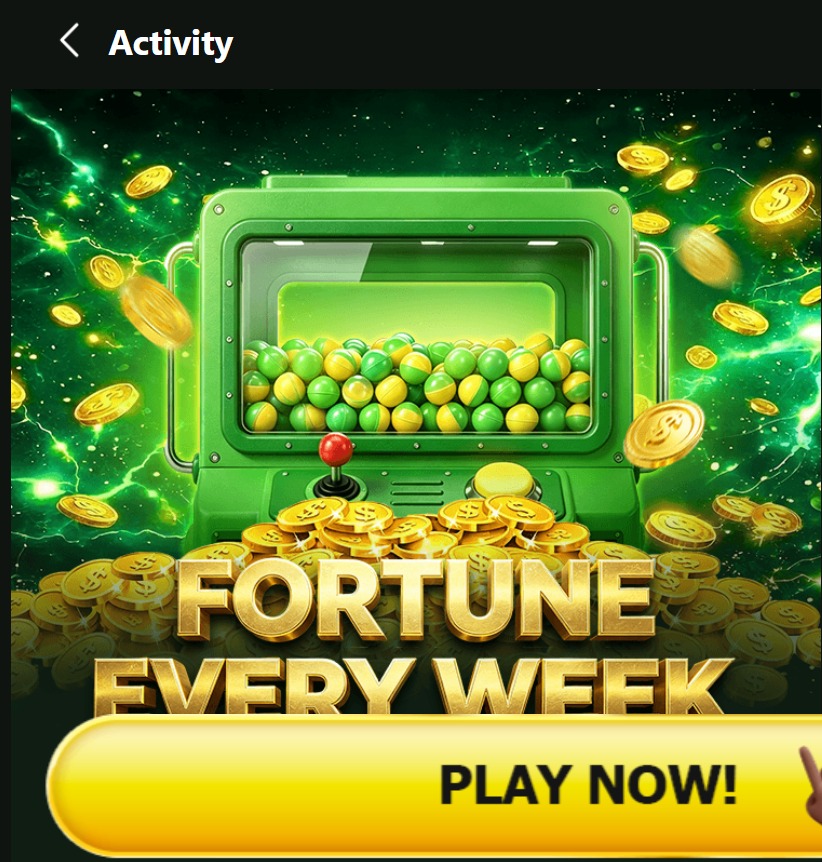 Bangbet Fortune Every Week jackpot promotion activity banner.