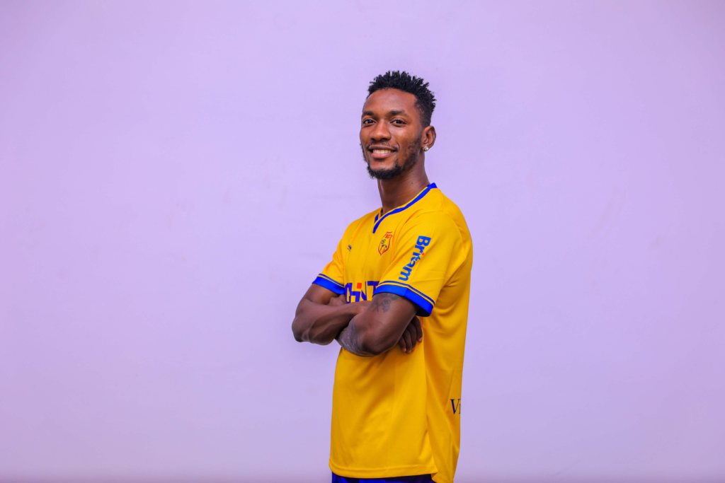 KCCA FC player Ivan Ahimbisibwe pictured after returning to the club on a two-year contract.