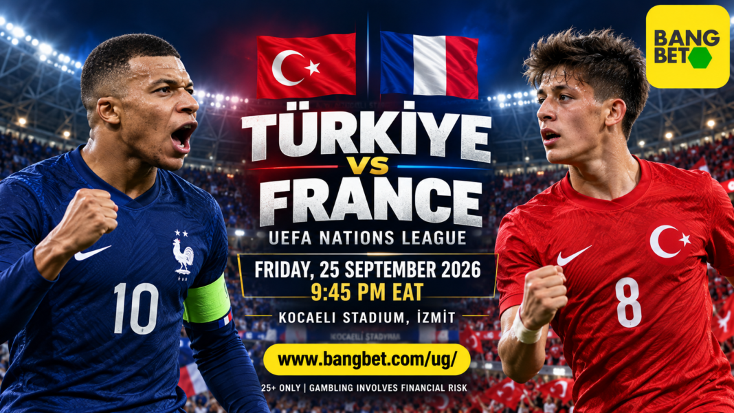 Turkey face France in UEFA Nations League poster.