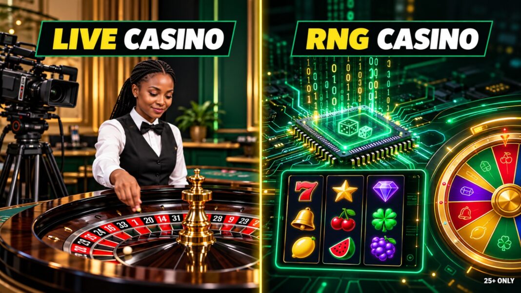 Live Casino vs RNG Casino Games in Uganda | Bangbet