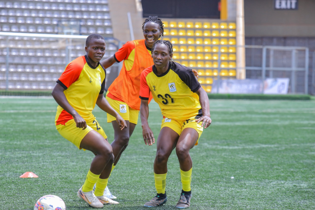 Agnes Nabukenya during Crested Cranes training session.