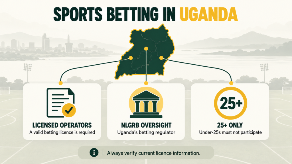 Uganda map connects licensing, regulation and 25-plus participation.