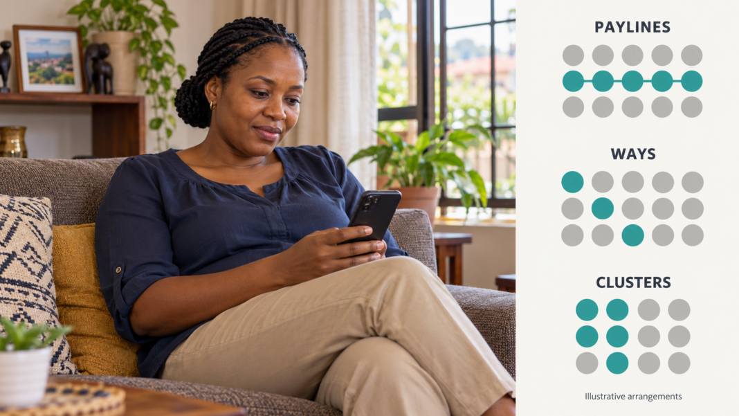 Woman seated comfortably at home using her smartphone.